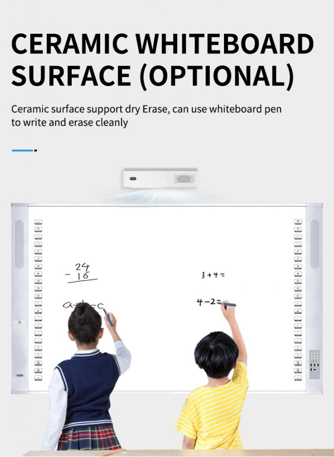 96インチポータブルインタラクティブなホワイトボード レーザープロジェクター付きスマートホワイトボード 8