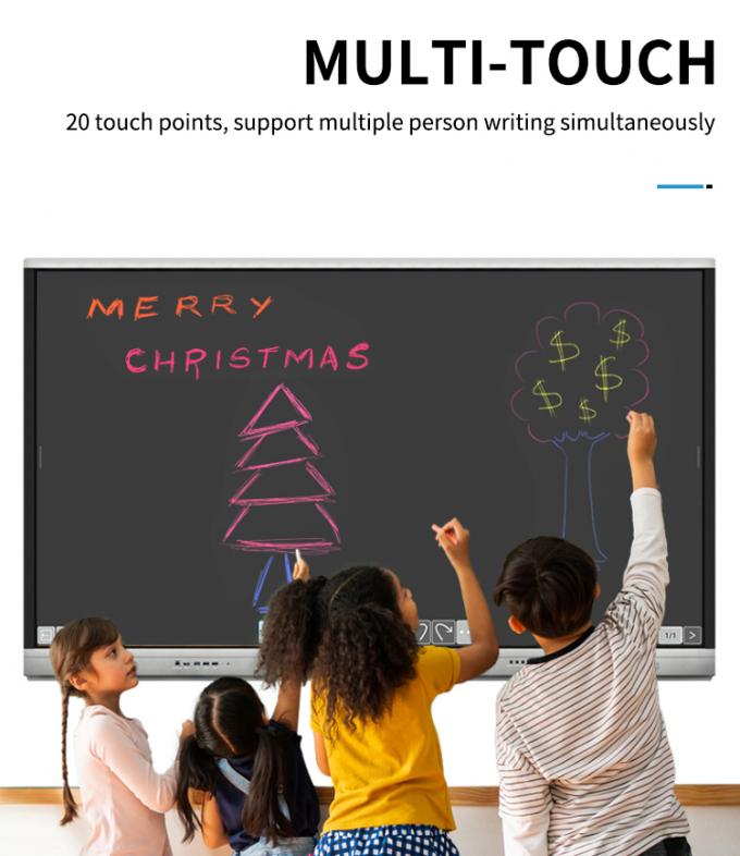 Iboard 新製品 98インチ 4K スマートディスプレイ インタラクティブなフラットパネルディスプレイ 会議室用タッチスクリーンモニター 5