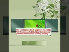 ホットセール 工場 75インチ ディスプレイ 中央 相互接続 黒板 ホワイトボード 緑板 学校教学会議