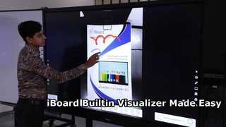 iBoard インタラクティブ フラット パネル用の内蔵ビジュライザー