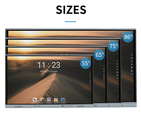350cd/M2相互フラット パネル、デジタル スマートな板75インチ20の接触ポイント