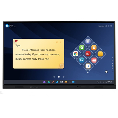 アンドロイド9.0スマートなLEDの板カメラおよびMICで造られるを用いる赤外線タッチ画面のモニター