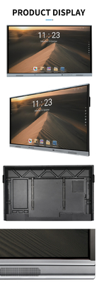 86インチインタラクティブなフラットパネル アルミフレーム 壁にマウント Android 13, 4+32G, 3840 x 2160