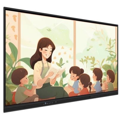 オールインワンインタラクティブなホワイトボード 65 75 86 インチメディアプレーヤー マルチタッチIRポイント スマートテレビボード 訓練用オフィス