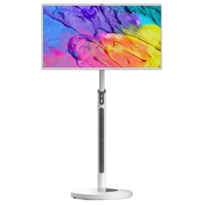 32インチ アンドロイド ポータブルテレビ LCDタッチスクリーン 回転式WiFi フロアスタンドスマートテレビ バッテリー付き