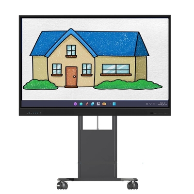 電動式 高さ調節可能なインタラクティブなホワイトボード スタンド スマートテレビ タッチモニター 床または壁の設置 スタンド