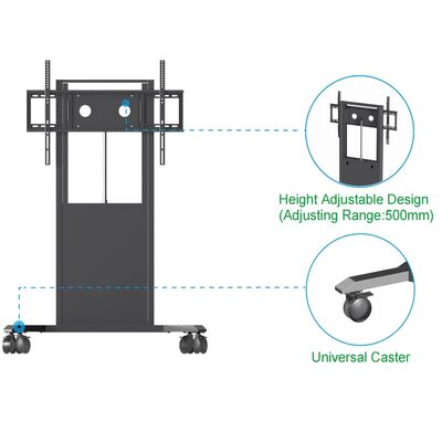 65/75/86インチ用インタラクティブホワイトボードTVスタンドフロアスタンド