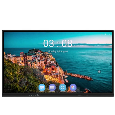 インタラクティブな4K超高画質スマートボード 壁掛けスピーカーカメラマイク 組み込み オールインワンPC 教育用ボード