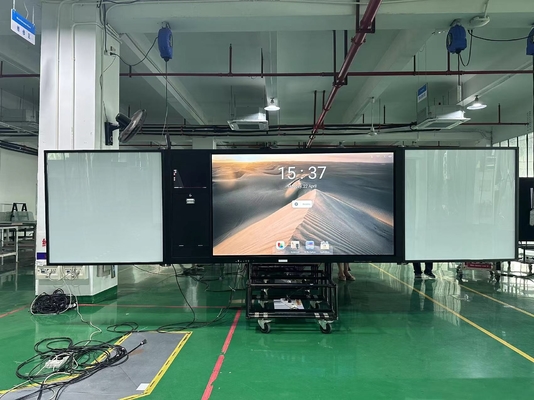 75インチインタラクティブディスプレイ アンドロイド ウィンドウズ マルチタッチ 4K UHD LED 黒板 スマートホワイトボード カメラ マイク スキャナー ビジュアライザー