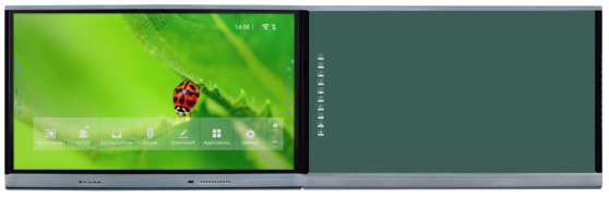 インテリジェントブラックボード 75-98 インチ スマートテレビモニター ホワイトボード フラットパネルHDMIとUSBで大学学習