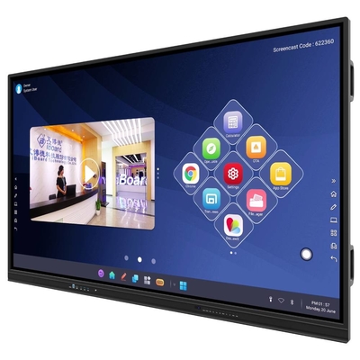110インチ IBoard インタラクティブなホワイトボード タッチスクリーン テレビ インタラクティブなホワイトボード 48MP カメラ,4K UHD タッチスクリーンディスプレイ,8ms レスポンスタイム,Android OS,学校会議のためのオープンアプリエコシステム