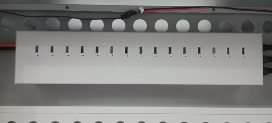 充電カート AC充電 DC充電 USB Type A Type C 貯蔵庫 IPad 車輪付き充電キャビネット 教室用