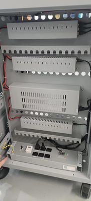 CE AC 充電 DC 充電 USB Type-A Type-C 貯蔵庫 IPad 充電カート 車輪付きモバイル 充電キャビネット