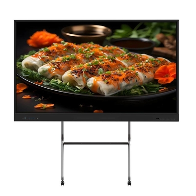インタラクティブなホワイトボード 平面パネル スマートタッチモニター テレビ 4K 超高画質画面 ビジネスと教育のためのオールインワンPC