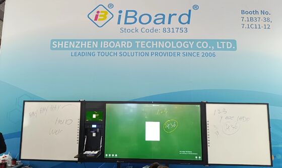 Iboard Factory Direct 75インチ ロック可能 レコーダブル 相互接続 Blackboard スマートホワイトボード
