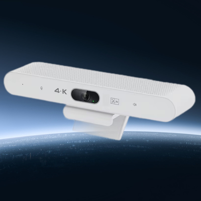 ブラック・ホワイト 簡単インストール 4K ウェブカメラ ビデオ会議カメラ USB AI オートトラッキング 2160p ウェブカメラ トラッキング スピーカー付き 会議室音声