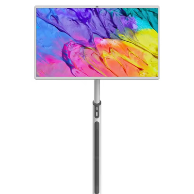 iBoard 32インチ ポータブル スマート アンドロイド スクリーン 室内 モバイル タッチスクリーン スマートテレビ 回転式 ポータブルテレビ ライブストリーミング