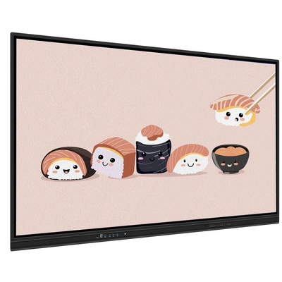 4K 65 75 86 98 110インチ アンチ・ブレア・テンプレート パネル インタラクティブ スマート ホワイトボード IR モニター スーパー スリム フレーム コンピュータ モニター 学校会議 研修イベント