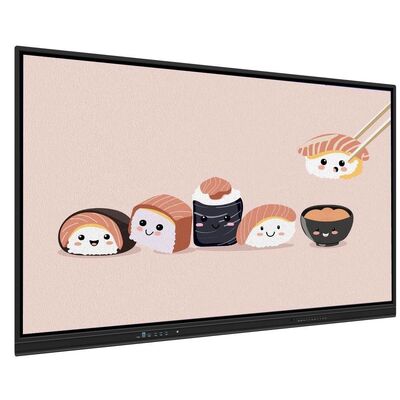 4K 65 75 86 98 110インチ アンチ・ブレア・テンプレート パネル インタラクティブ スマート ホワイトボード IR モニター スーパー スリム フレーム コンピュータ モニター 学校会議 研修イベント