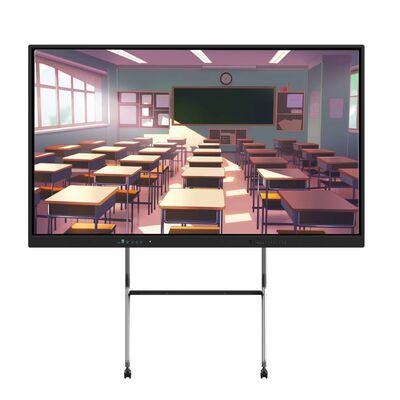 4K 65 75 86 98 110インチ アンチ・ブレア・テンプレート パネル インタラクティブ スマート ホワイトボード IR モニター スーパー スリム フレーム コンピュータ モニター 学校会議 研修イベント