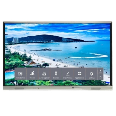 4K解像度 インタラクティブなフラットパネル 350 亮度 高明るさ 15W * 2 スピーカー Android 13 インタラクティブなホワイトボード 学校教育と会議