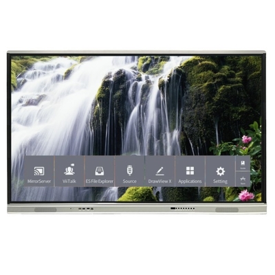 最新版 Android システム インタラクティブ フラット パネル 高コントラスト 1200:1 カーソル速度 100 ドット/S 20 タッチポイント 画面共有インタラクティブ ホワイトボードに対応