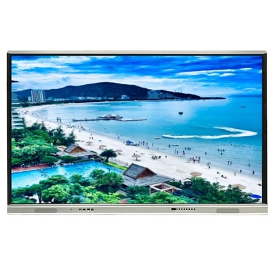 最新版 Android システム インタラクティブ フラット パネル 高コントラスト 1200:1 カーソル速度 100 ドット/S 20 タッチポイント 画面共有インタラクティブ ホワイトボードに対応