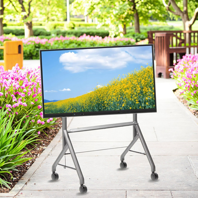 新しい到着 インタラクティブなホワイトボードスタンド 移動式 42 から 75 インチ テレビモニター 携帯スタンド 持ち上げ マックス ベアリング 60KGS パワフルホイール 簡単 インタラクティブなホワイトボード 携帯スタンド 移動