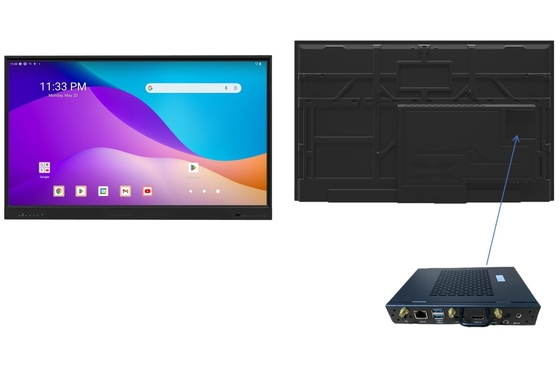 工場直属新品 2025 iBoard OPS コンピュータ ミニ PC 内蔵 Android 13 EDLA IR インタラクティブなホワイトボード スマートタッチスクリーン