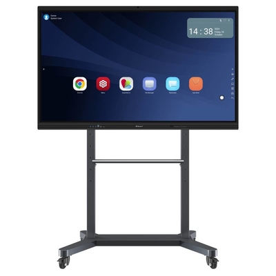 LEDインタラクティブなホワイトボード 壁マウントまたはモバイルスタンド インタラクティブなタッチスクリーンモニター ブルートゥースHDMIUSBWiFi スマートボード 初等大学のオフィスミーティング