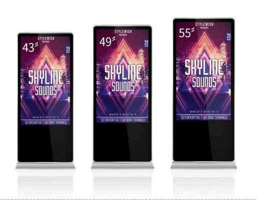 43インチ 立体デジタルシグネージディスプレイ 178度 FCC承認 広告キオスク Android または Windows システム付き容量タッチ