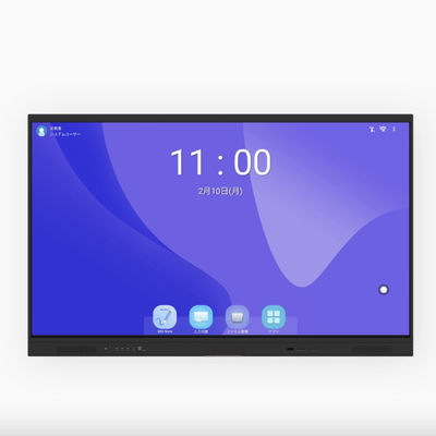 86インチのGoogle EDLA認定インタラクティブなスマートパネル 組み込みの楽しめるシステム付き Android 13 OPSスロット オプションカメラ&モバイルスタンド
