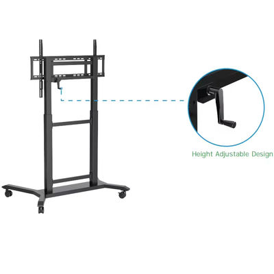 IBoard 高さ調節可能 42"-86" トロッリー マルチ モバイル テレビカート インタラクティブなフラットパネル スマートホワイトボード VESA 100*100-800*600mm