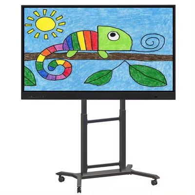 IBoard 高さ調節可能 42"-86" トロッリー マルチ モバイル テレビカート インタラクティブなフラットパネル スマートホワイトボード VESA 100*100-800*600mm