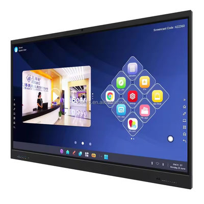 65インチ 4K インタラクティブなホワイトボード スマートボード 赤外線タッチスクリーン インタラクティブなフラットパネル 教育会議