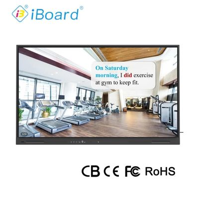 65インチ 4K UHD インタラクティブなフラットパネル スマートテレビ 新型Android システム機器 教室事務会議