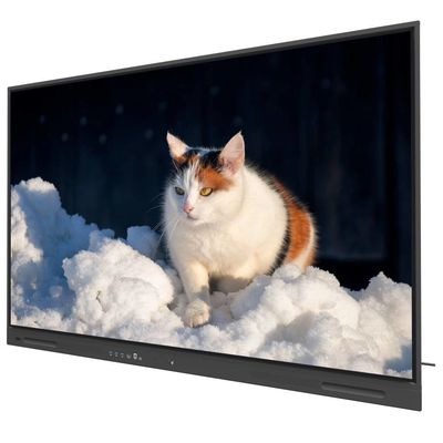 IRインタラクティブなホワイトボード 450ニット 86インチ アンドロイド 14タッチ Wifi VGA DP USB クラウド リソース スマートテレビモニター 大学事務訓練用