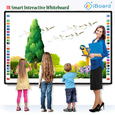 工場直結 IBoard セラミック/スムーズ・プラスチック 輝く表面 IR インタラクティブ ホワイトボード スマートタッチパネル 22pcs ホットキー 各側 学校教育用 ホワイトボード インタラクティブな ホワイトボード