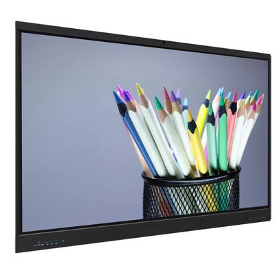 LCD スマートボード 75 インチ IFP アンドロイド 14 8+128G カメラ マイク スピーカー ライト センサ ワイファイ 赤外線 50 タッチポイント 学校 オンライン 教務室 ズーム チーム 会議