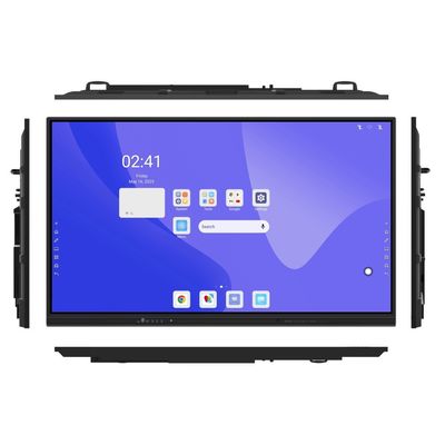 工場卸売赤外線インタラクティブホワイトボード、HDMI USB接続付き、カスタムデザインインタラクティブフラットパネルディスプレイ、スマートタッチボード、AI機能付きホワイトボード、教育会議ミーティング用