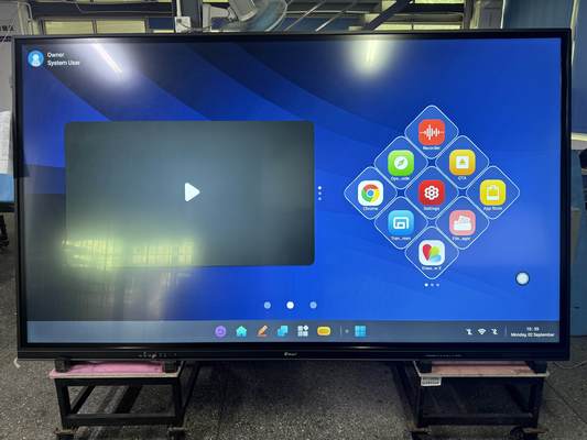 赤外線インタラクティブなホワイトボード QRコード共有 ミュイルトタッチ 50タッチポイント モーデンデザイン インタラクティブなフラットパネルディスプレイ