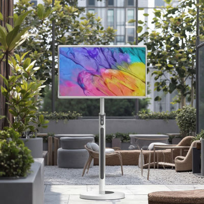 IBoard 32インチ ポータブル充電式スマートテレビ カメラ付き バッテリー タッチスクリーンモニター インタラクティブデジタルディスプレイ ホームオフィス用