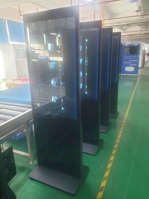 注文スキャニングで卸売 23.8 インチ 27 インチ 32 インチ 床立 デジタルサイン表示 広告 床立 キオスク Android または Windows システムで容量タッチ