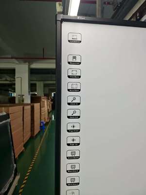 19年の工場卸売りの広い視野角のストレージ湿度IWBインタラクティブホワイトボード優れた表示効果インタラクティブ電子ホワイトボード10タッチポイントIR赤外線技術