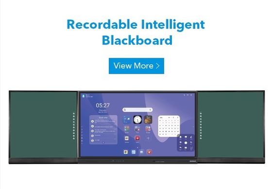 IBoard Factory Android 14 8+128G Win 11 Dual System Interactive Flat Panel IR 20 Touch Supported With Screen Share Interactive Whiteboard With Marker Pen Chalk Writing Side Board For School Education
