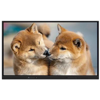 インタラクティブフラットパネル壁掛けAndroid 14 15コンピュータ 75 86インチ スマートボード Wifi 60Wスピーカー AIカメラ マイク ホワイトボードソフトウェア統合