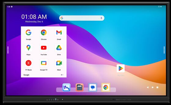 86 インチ Google EDLA 認定インタラクティブ ホワイトボード 教室および会議用スマート ボード