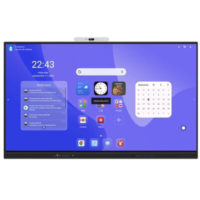 IBoard インタラクティブホワイトボード USBデータポート付き 強化ガラス 会議室用