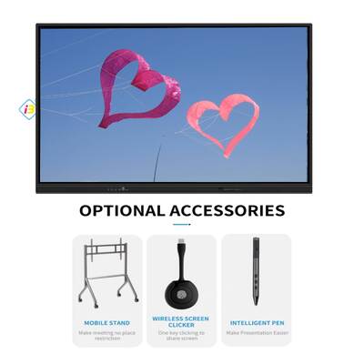 IBoard Factory Android 9.0 インタラクティブフラットパネル、50,000時間の寿命、40タッチポイントで教育を強化