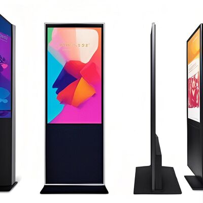 iBoard 43インチ フロアスタンド 縦型 LCDタッチスクリーン 屋内スマートサイネージ デジタルサイネージ 広告プレーヤー